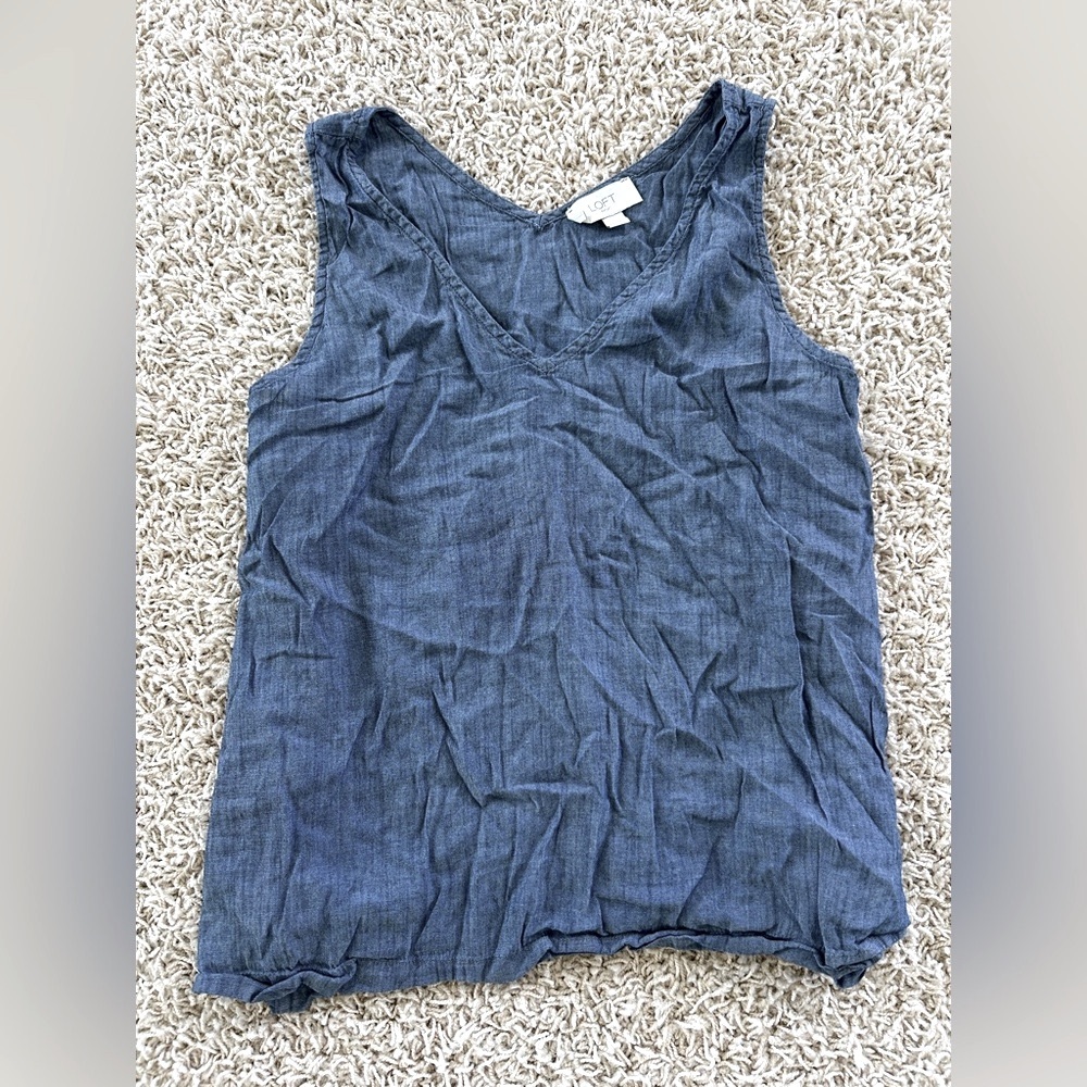 LOFT Women’s XS Blue Tank Top